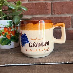 Vintage 1986 OTC Ceramic Grandpa Coffee Mug Cup